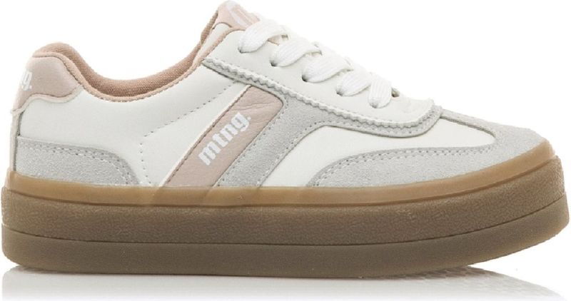 Mustang - Bigger - Trainers - Wit - Casual - Vetersluiting - Plat