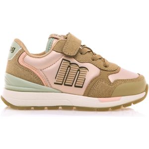 MTNGvoor meisjes. 48983V Compacte beige sneakers (26), Stof, 1 tot 3 cm, Veters, Casual, kinderkleding