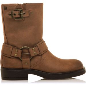 Mustangvoor vrouwen. 59833 Bruine Bruna enkellaarsjes (38), Stof, 3 tot 5 cm, Ritssluiting, Casual