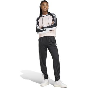 adidasvoor vrouwen. IX3744 Boldblock trainingspak roze, zwart (L), Casual, Sportief, Meerdere sporten, Lange mouwen, Gerecycled polyester, D