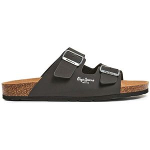 Pepe Jeansvoor mannen. PMS80003 Sandalen Bio Dubbel Velours zwart (43), Plat, Geen, Casual