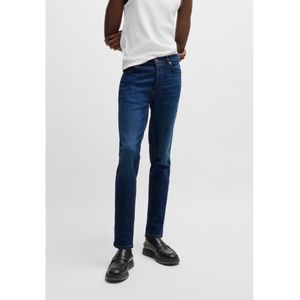 BOSSvoor mannen. 50517544 Navy stretch denim tapered fit jeans (36/34), Casual, Katoen, Marineblauw