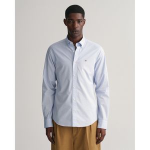 Gantvoor mannen. 3000102 Slim Fit Poplin Overhemd bordeauxrood (3XL), Casual, Katoen, Lange mouwen