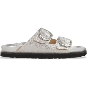 Genuinsvoor vrouwen. G105679 Zilveren sandalen Galia (36), Plat, Geen, Casual