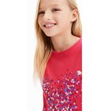 Desigual - 23WGTK16 Laurie Disney - T-shirt - Rood - Lange Mouwen - Kinderkleding