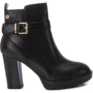 Xtivoor vrouwen. 14349001-NEGRO Enkellaarsjes 143490 zwart (40), 8 tot 10 cm, Ritssluiting, Casual