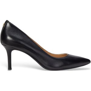 Lauren Ralph Lauren - Lanette - Leren Schoenen - Zwart - Hakhoogte 5 tot 8 cm