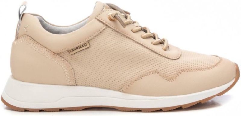 Carmela - 16215202 - Damestrainer - Beige - Leer - Casual