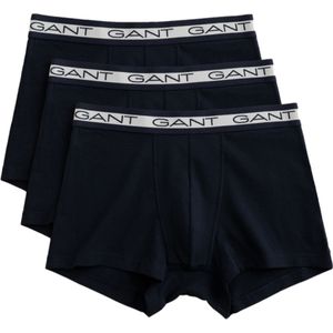 Gantvoor mannen. 900003053 Set van 3 zwarte Style boxershorts (XL), Homewear, Katoen