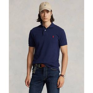 Polo Ralph Laurenvoor mannen. 710783656012 Basis navy poloshirt (L), Casual, Katoen, Korte mouwen, Marineblauw
