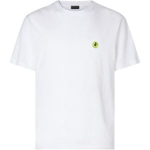 Save The Duckvoor mannen. DT1709M-BESY20 Caius T-shirt blauw (L), Casual, Katoen, Korte mouwen