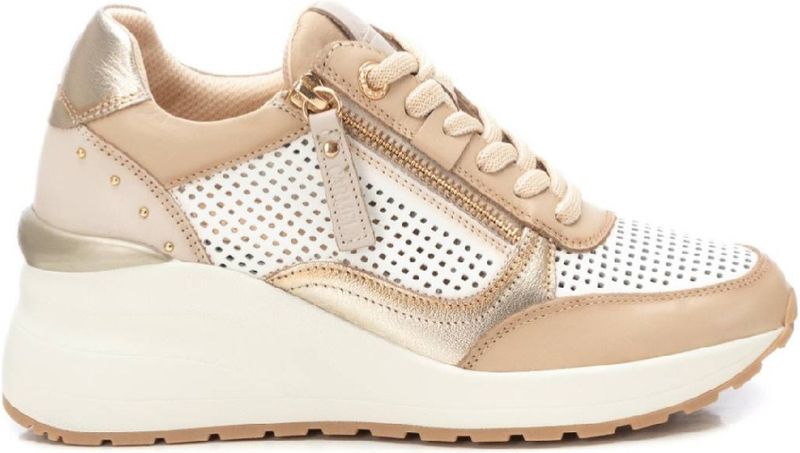 Sneakers met zijrits en veters voor dames Carmela