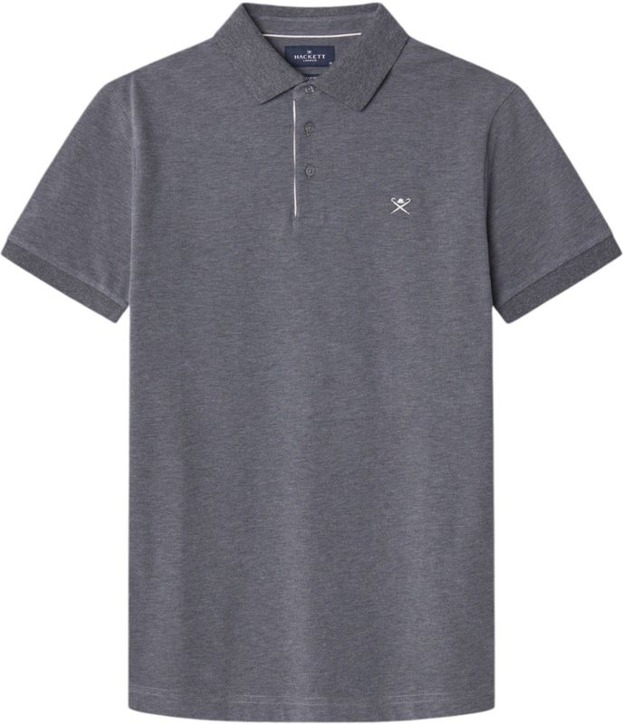 Hackett London - Poloshirt - Grijs - Katoen - Korte Mouwen