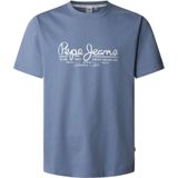 Pepe Jeans - PM509769 - T-shirt - Blauw - Korte Mouwen - Casual - Duurzaam Katoen
