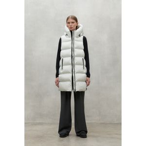 ECOALFvoor vrouwen. MCWGAVEMANLI0987W24-319 Manlie gilet zwart (XS), Casual, Gerecycled polyester, Duurzaam