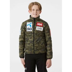 Helly Hansenvoor jongens. 41733 Coat Jr Infinity Insulator zwart, camouflage (12años= 152cm), Casual, Sportief, Buiten, Meerdere sporten, Po