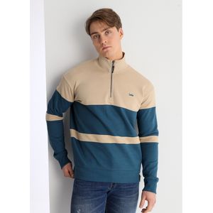Lois Jeansvoor mannen. 165873922 Sweater met rits perkins rood (S), Casual, Katoen, Lange mouwen