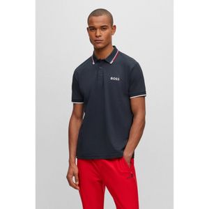 BOSSvoor mannen. 50469094 Paddy Pro marine polo (L), Casual, Katoen, Korte mouwen, Marineblauw