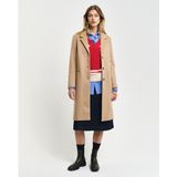 Gantvoor vrouwen. 4751128 Classic Tailored Fit beige wollen jas (S), Casual