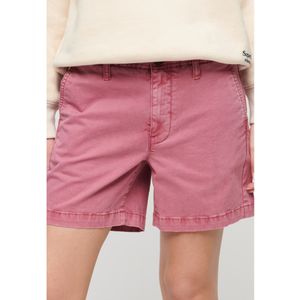 Superdryvoor vrouwen. W7110422A Klassieke chino shorts roze (XXS), Casual, Katoen