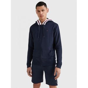 Tommy Hilfigervoor mannen. UM0UM01929 Dunne sweater UM0UM01929DW5 marine (S), Casual, Homewear, Katoen, Modaal, Lange mouwen, Marineblauw