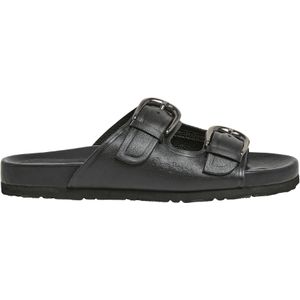 Pepe Jeansvoor vrouwen. PLS80005 Oban blok lederen sandalen zwart (38), Leer, Plat, Geen, Casual