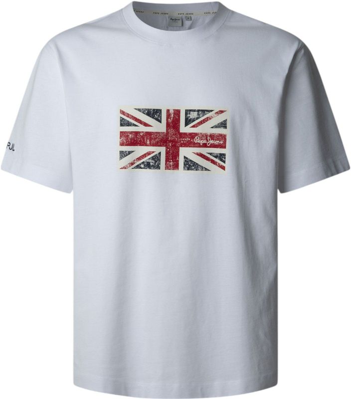 Pepe Jeans - PM509790 - T-shirt - Rood - Katoen - Korte Mouwen