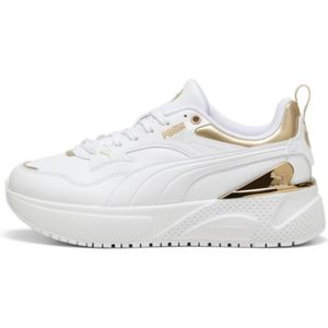 Pumavoor vrouwen. 39780301 Trainers R78 Disrupt Metallic wit (40), Plat, Veters, Casual