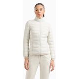 EA7 - Casual Gewatteerd Jack - Beige - Gerecycled Nylon - Winddicht - Waterdicht