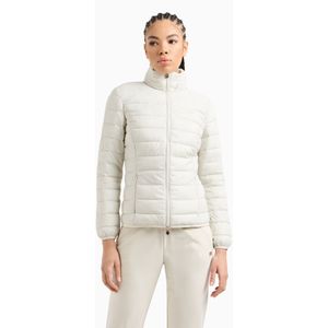 EA7 - Casual Gewatteerd Jack - Beige - Gerecycled Nylon - Winddicht - Waterdicht