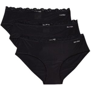 Calvin Klein - Hipster - 3PK - Zwart - 85% Polyamide, 15% Elastaan