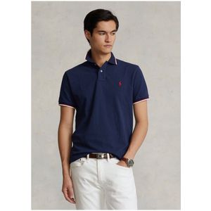 POLO Ralph Lauren Slim Fit Polo met Logo Newport Navy