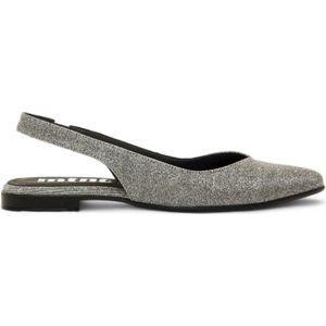 MTNGvoor vrouwen. 54571 Loana zilveren schoenen (39), Stof, Plat, 1 tot 3 cm, Geen, Casual