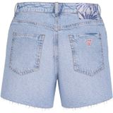 Guessvoor vrouwen. W5GD74D5B96 Ontspannen midi-short blauw (28), Casual, Katoen