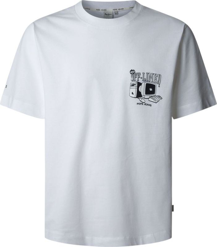 Pepe Jeans - PM509789 - T-shirt - Rood - Katoen - Korte Mouwen