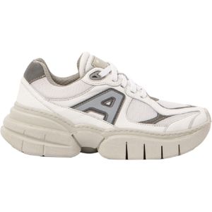 Artunisex. 116321117003_017 Leren sportschoenen 1632 wit (46), Leer, 1 tot 3 cm, Veters, Casual