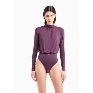 Emporio Armanivoor vrouwen. 164880_4F221 Body Dromerige viscose lila (L), Homewear, Lange mouwen