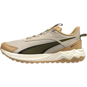 Pumaunisex. 37953814 Extend Lite Trail schoenen beige (46), Plat, Veters, Sportief, Buiten, Running, Meerdere sporten