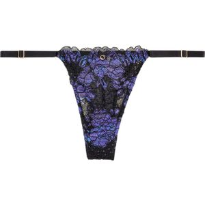 Emporio Armanivoor vrouwen. 163826_4F207 Holidays Kanten String Zwart, lila (L), Homewear, Katoen