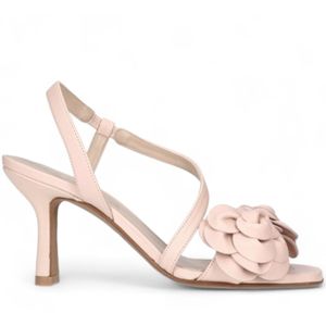 Mascaróvoor vrouwen. 50026 Mykonos nude leren sandalen (36), Leer, 5 tot 8 cm, Geen, Casual