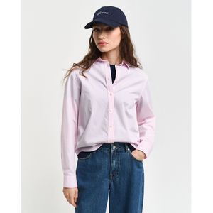 Gantvoor vrouwen. 4300348 Regular Fit Roze Popeline Overhemd (42), Casual, Katoen, Lange mouwen