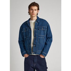 Pepe Jeansvoor mannen. PM402816 Jong Reclaim-jasje blauw (XL), Casual, Katoen, Denim, Lange mouwen