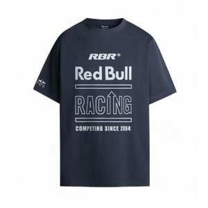 Red Bull Racing - History T-shirt - Marineblauw - 100% Katoen