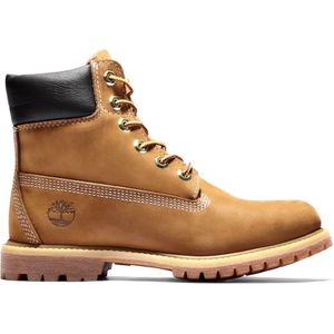 Timberlandvoor vrouwen. TB1103602141 Premium 6 Waterdichte Leren Laarsjes bruin (36), Leer, Plat, 1 tot 3 cm, Veters, Casual