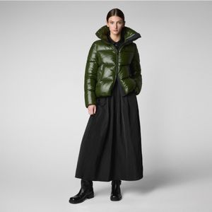 Save The Duckvoor vrouwen. D39370W-LUCK19 Beige Isla-jas (M), Casual, Gerecycled polyester