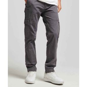 Superdryvoor mannen. M7011014A Cargo broek Core grijs (29/32), Casual, Katoen