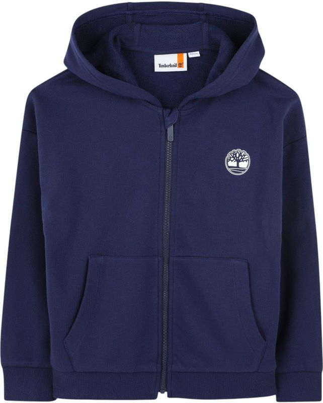 Timberland - T60451 - Cardigan - Groen - 80% Katoen, 20% Polyester, Capuchon, Ritssluiting