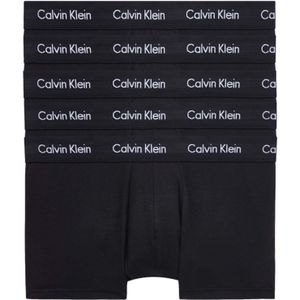 Calvin Kleinvoor mannen. 000NB2734A Set van 5 laag uitgesneden boxers zwart (S), Homewear, Katoen