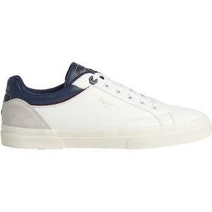 Pepe Jeansvoor mannen. PMS31006 Kenton Journey M Leren Sneakers wit (45), Leer, Plat, Veters, Casual