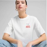 Puma Road To Unity Relaxed Graphic T-shirt Met Korte Mouwen Wit S Vrouw
